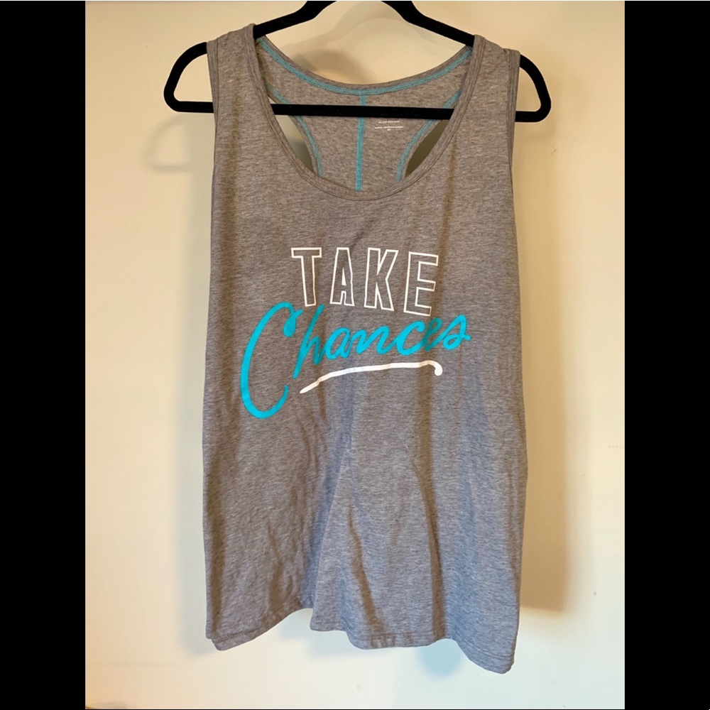 Plus sized athletic racerback (Grey)